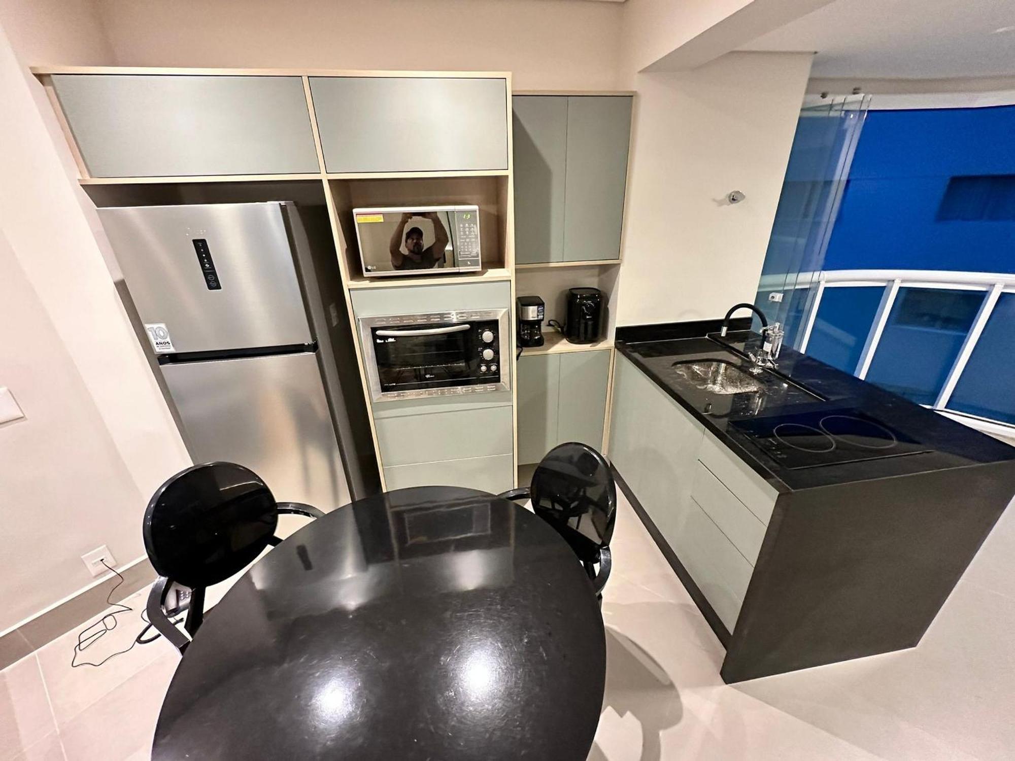 Residencial Estanconfor Com Vista Mar 2 Ac E Garagem Apartman Santos Kültér fotó