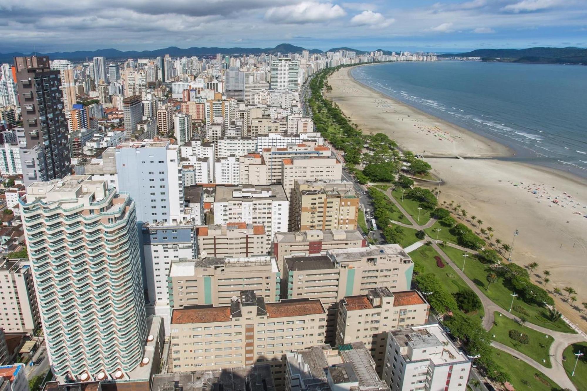 Residencial Estanconfor Com Vista Mar 2 Ac E Garagem Apartman Santos Kültér fotó