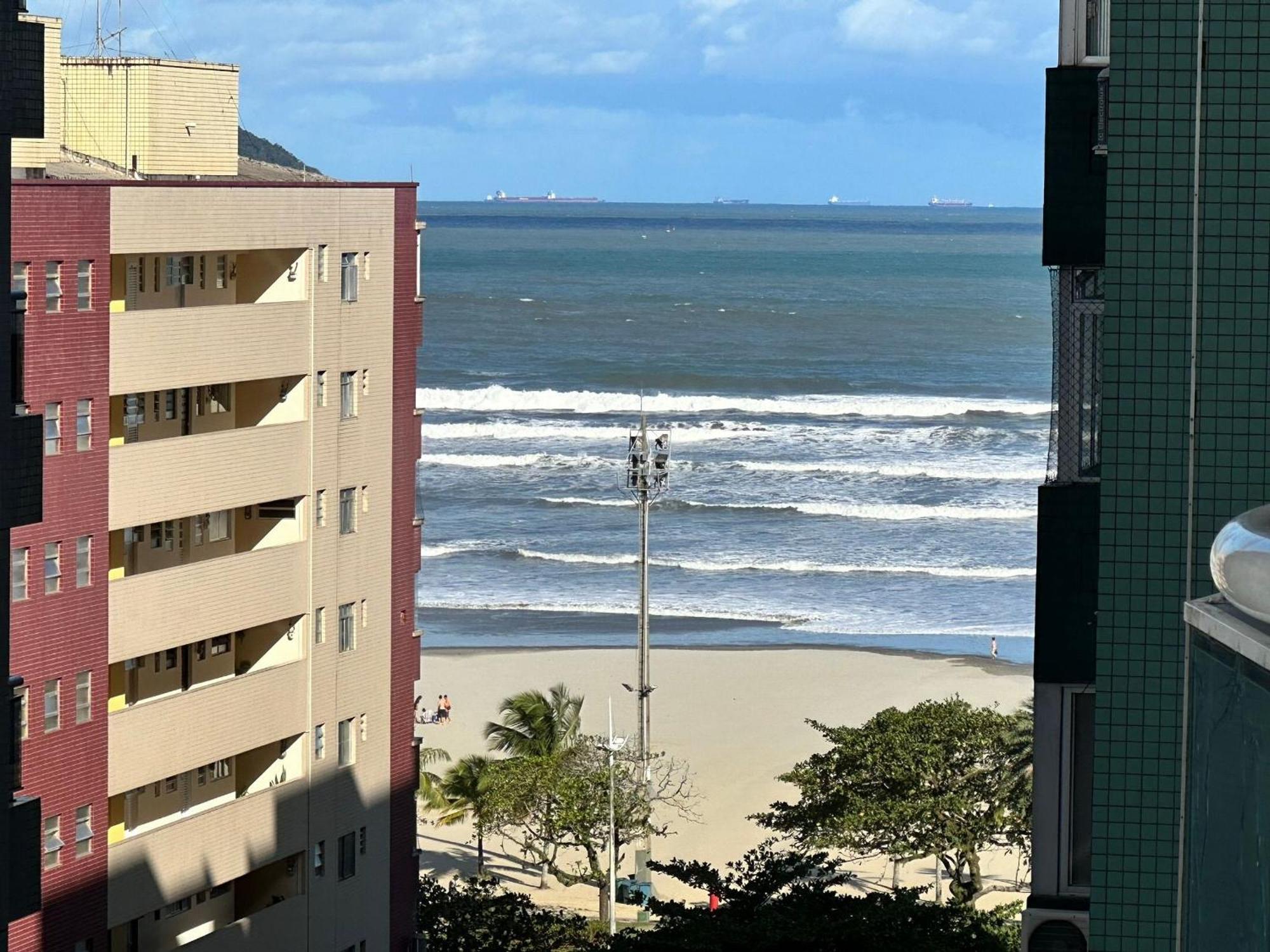 Residencial Estanconfor Com Vista Mar 2 Ac E Garagem Apartman Santos Kültér fotó